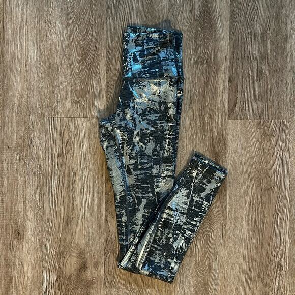 Lululemon Wunder Under Hi Rise Brindle Foil 28" Legging Tight Size 2 Pants - Picture 1 of 7